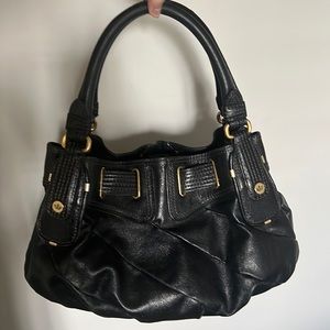 Y2k Juicy couture Hobo Bag- Black slouchy leather